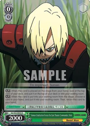 Human Eradication Forces Far East Theater Commander, Viral (GL/S52-E035) - Gurren Lagann