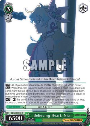 Believing Heart, Nia (GL/S52-E038) - Gurren Lagann