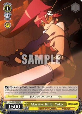 Massive Rifle, Yoko (GL/S52-TE04) - Gurren Lagann
