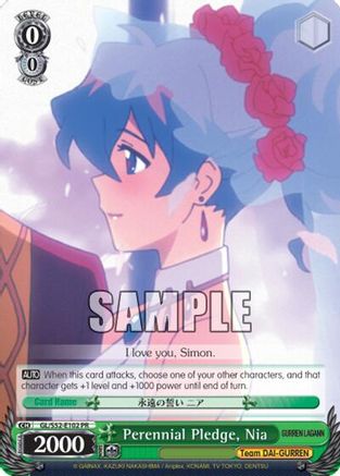 Perennial Pledge, Nia (GL/S52-E102 PR) - Gurren Lagann