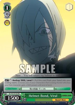 Helmet Bond, Viral (GL/S52-E103 PR) - Gurren Lagann