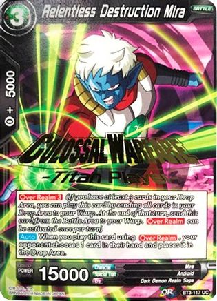 Relentless Destruction Mira (Titan Player Stamped) (BT3-117) - Tournament Promotion Cards