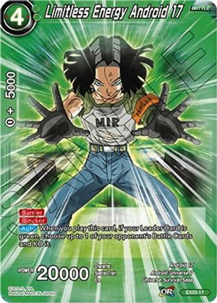 Limitless Energy Android 17 (EX03-17) - Expansion Deck Box Set 03 Ultimate Box Foil