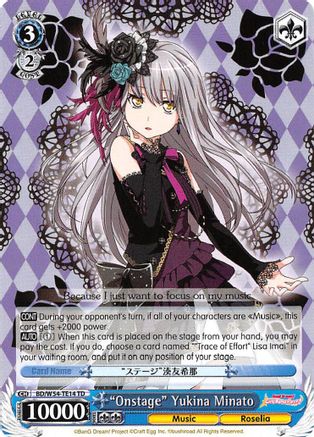 "Onstage" Yukina Minato (BD/W54-TE14 TD) - BanG Dream! Girls Band Party!