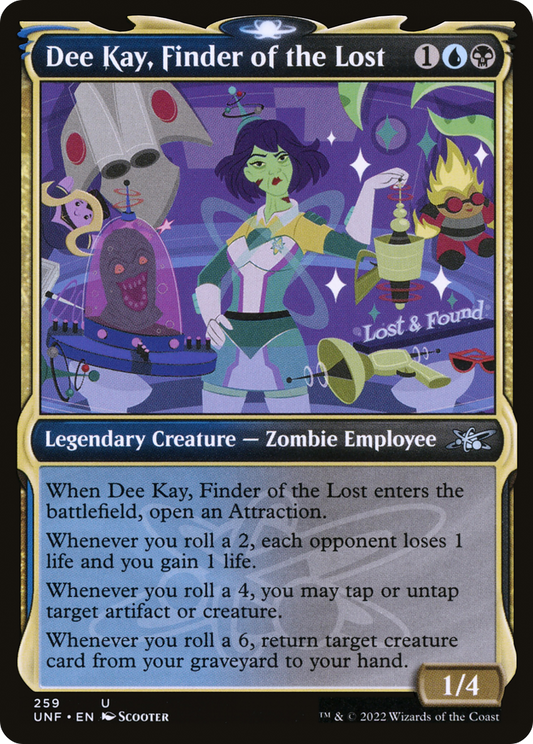 Dee Kay, Finder of the Lost (Showcase) (UNF-259) - Unfinity: (Showcase) Foil