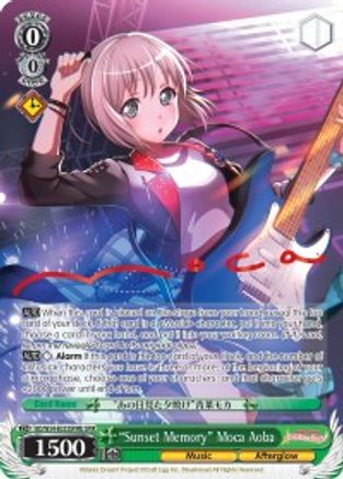 "Sunset Memory" Moca Aoba (B) (SPM) (BD/W54-E033SPMb SPM) - BanG Dream! Girls Band Party!