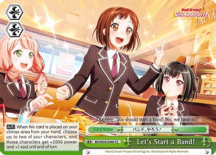 Let's Start a Band! (BD/W54-E049 CC) - BanG Dream! Girls Band Party!