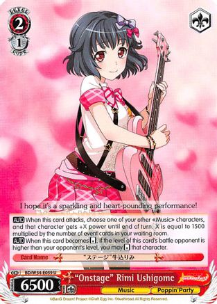 "Onstage" Rimi Ushigome (BD/W54-E059 U) - BanG Dream! Girls Band Party!
