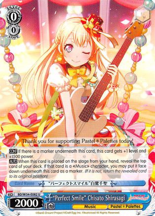 "Perfect Smile" Chisato Shirasagi (BD/W54-E082 U) - BanG Dream! Girls Band Party!