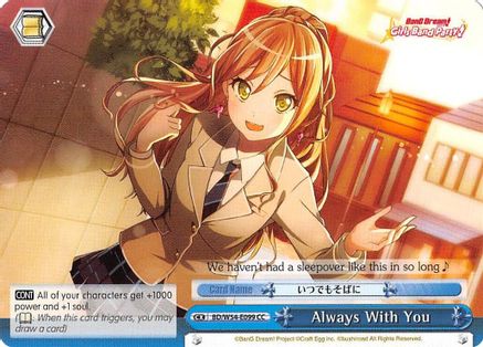 Always With You (BD/W54-E099 CC) - BanG Dream! Girls Band Party!