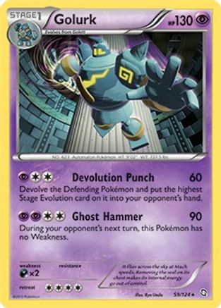 Golurk 059/124  Deck Exclusives - Rare