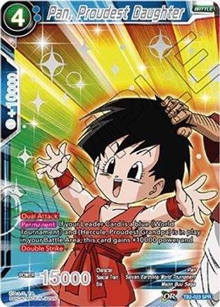 Pan, Proudest Daughter (SPR) (TB2-023) - World Martial Arts Tournament