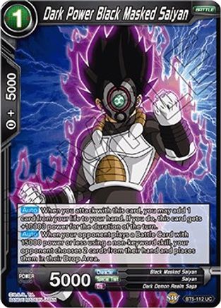 Dark Power Black Masked Saiyan (BT5-112) - Miraculous Revival