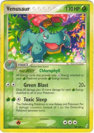 Venusaur 028/100  - Holofoil Deck Exclusives - Holo Rare