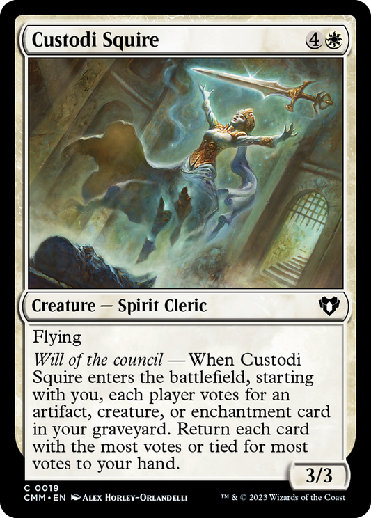 Custodi Squire (CMM-019) - Commander Masters Foil
