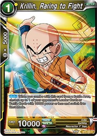 Krillin, Raring to Fight (BT5-085) - Miraculous Revival