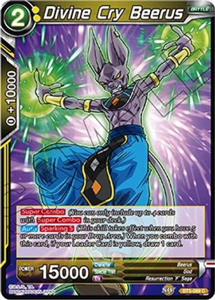 Divine Cry Beerus (BT5-089) - Miraculous Revival Foil