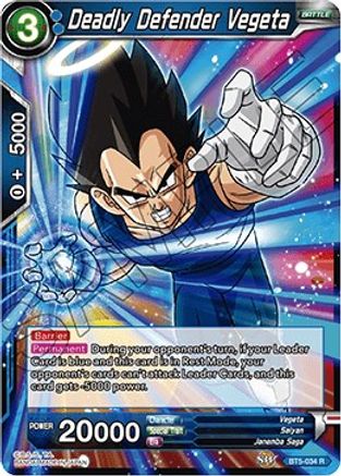 Deadly Defender Vegeta (BT5-034) - Miraculous Revival