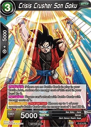 Crisis Crusher Son Goku (P-074) - Promotion Cards Foil