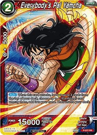 Everybody's Pal Yamcha (P-077) - Promotion Cards Foil