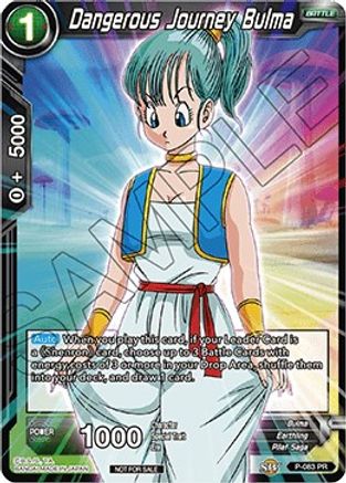 Dangerous Journey Bulma (P-083) - Promotion Cards