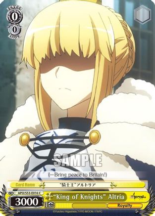 "King of Knights" Altria (APO/S53-E016 C) - Fate/Apocrypha