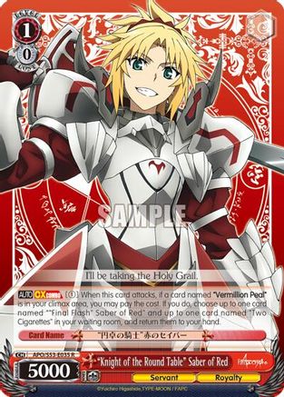 "Knight of the Round Table" Saber of Red (APO/S53-E035 R) - Fate/Apocrypha