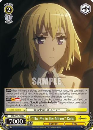 "The Me in the Mirror" Ruler (APO/S53-E021 C) - Fate/Apocrypha