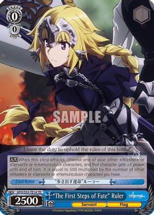 "The First Steps of Fate" Ruler (APO/S53-TE14 TD) - Fate/Apocrypha