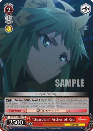 "Guardian" Archer of Red (APO/S53-TE06 TD) - Fate/Apocrypha