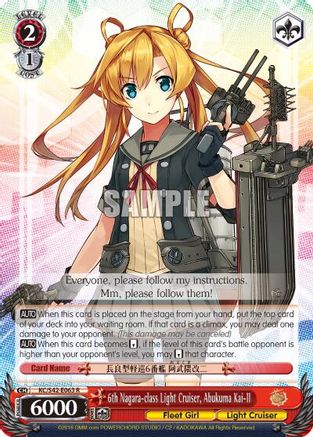 6th Nagara-class Light Cruiser, Abukuma Kai-II (KC/S42-E063 R) - KanColle: Arrival! Reinforcement Fleets from Europe!