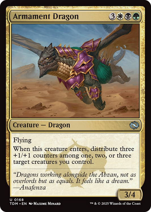 Armament Dragon (TDM-168) - Tarkir: Dragonstorm Foil