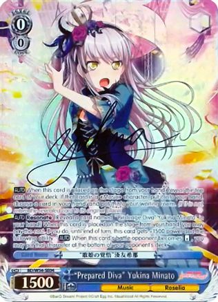 "Prepared Diva" Yukina Minato (Alternate Art Promo) (BD/W54-SE04) - BanG Dream! Girls Band Party!
