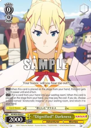 "Dignified" Darkness (KS/W55-E025 C) - KonoSuba 2