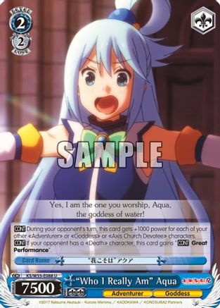 "Who I Really Am" Aqua (KS/W55-E088 U) - KonoSuba 2