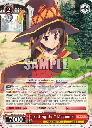 "Setting Out" Megumin (KS/W55-E051 R) - KonoSuba 2