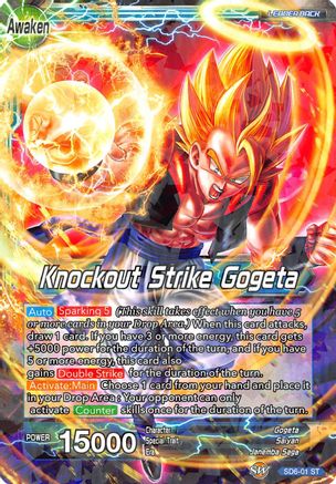 Gogeta // Knockout Strike Gogeta (2018 Big Card Pack) (SD6-01) - Promotion Cards