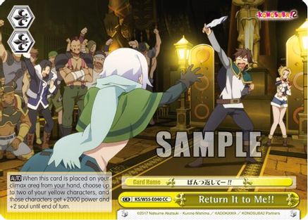 Return It to Me!! (KS/W55-E040 CC) - KonoSuba 2