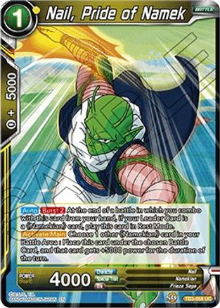 Nail, Pride of Namek (TB3-058) - Clash of Fates Foil