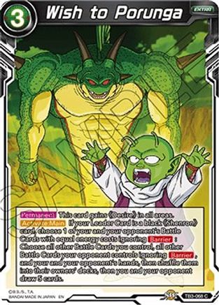 Wish to Porunga (TB3-068) - Clash of Fates