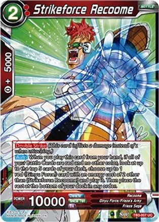 Strikeforce Recoome (TB3-007) - Clash of Fates