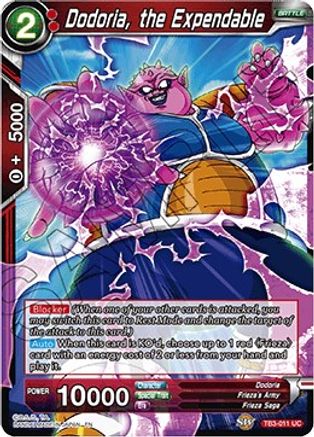 Dodoria, the Expendable (TB3-011) - Clash of Fates