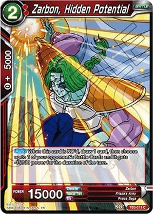 Zarbon, Hidden Potential (TB3-013) - Clash of Fates Foil