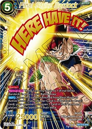 Final Strike Bardock (SPR) (TB3-019_SPR) - Clash of Fates