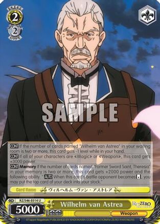 Wilhelm van Astrea (RZ/S46-E014 U) - Re:ZERO