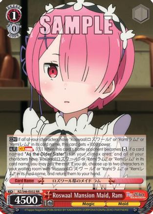 Roswaal Mansion Maid, Ram (RZ/S46-E032 RR) - Re:ZERO