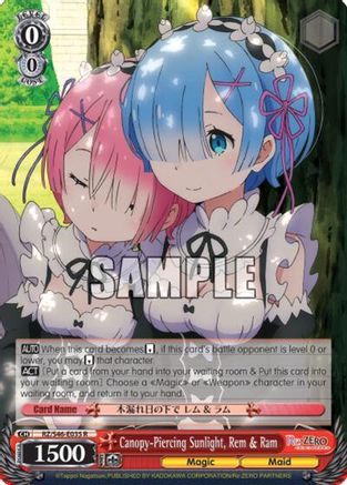 Canopy-Piercing Sunlight, Rem & Ram (RZ/S46-E035 R) - Re:ZERO