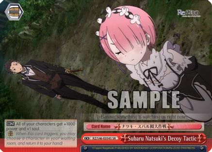 Subaru Natsuki's Decoy Tactic (SR) (RZ/S46-E054S SR) - Re:ZERO
