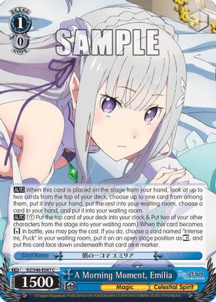 A Morning Moment, Emilia (RZ/S46-E087 C) - Re:ZERO