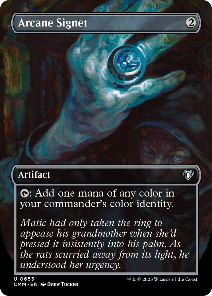 Arcane Signet (Borderless) (CMM-653) - Commander Masters (Borderless)